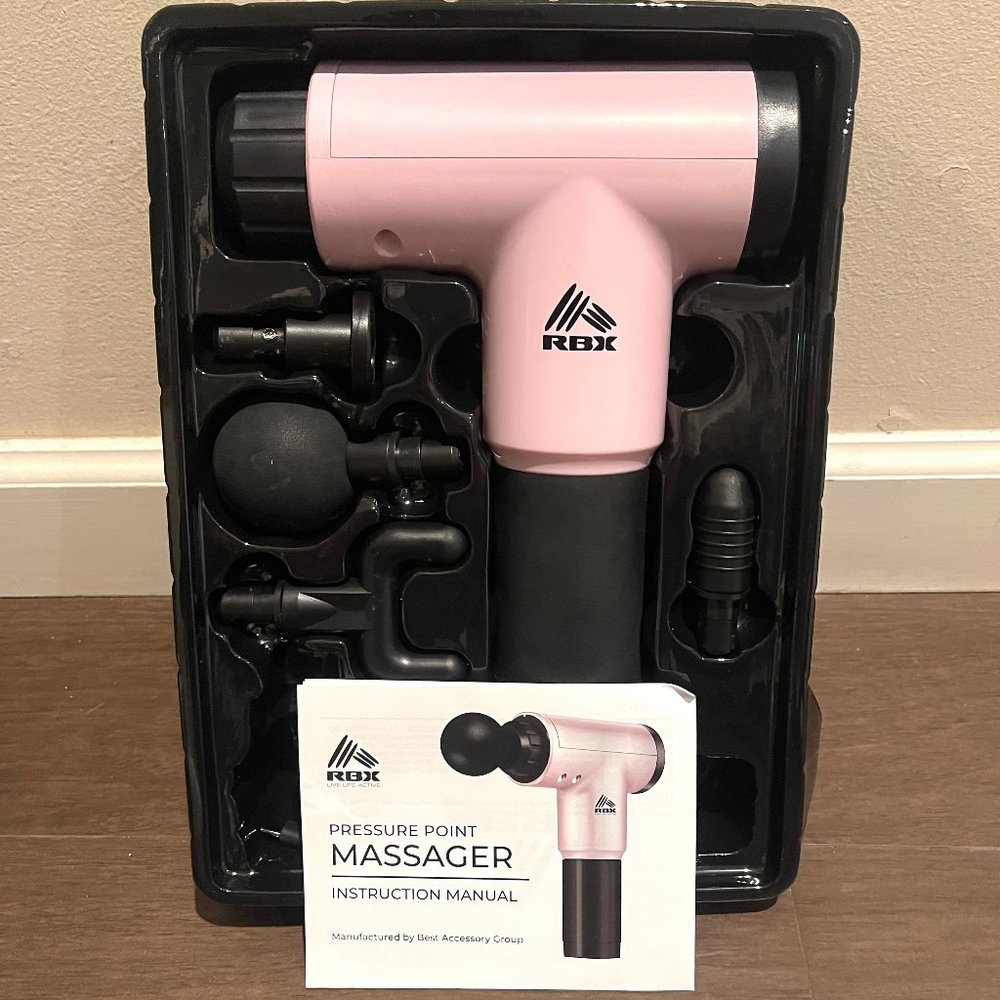 NIB RBX Pressure Point Vibra Heal Massage Gun, Deep Tissue Percussion Massager - Picture 2 of 10